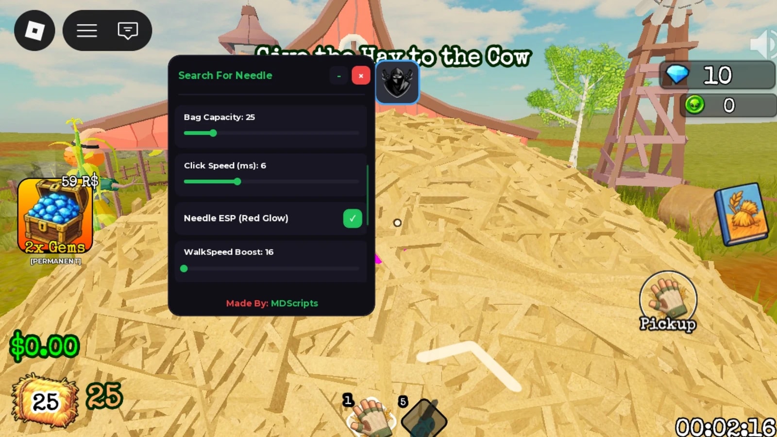 Auto Collect, Auto Sell, Inf Jump, Bag Capacity & More