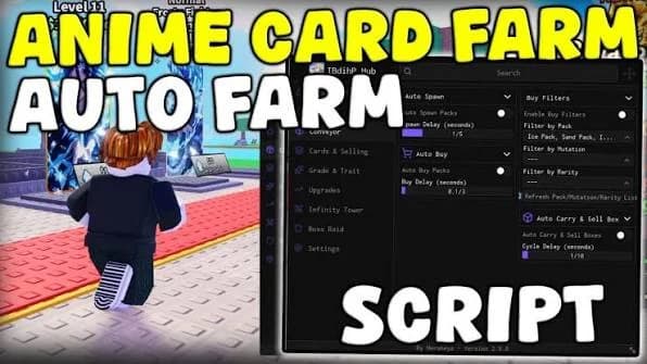 Anime Card Farm Script – Auto Spawn, Auto Collect