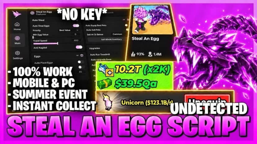 Auto Farm Auto Progression Auto Hatch Webhooks +30 Features