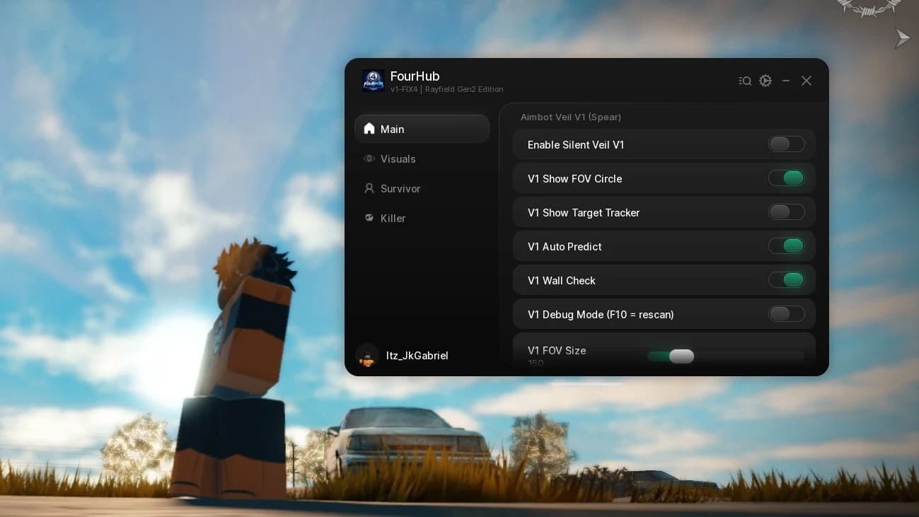 FourHub Auto Escape,MiniMap,AutoParry,Menu Troll And More