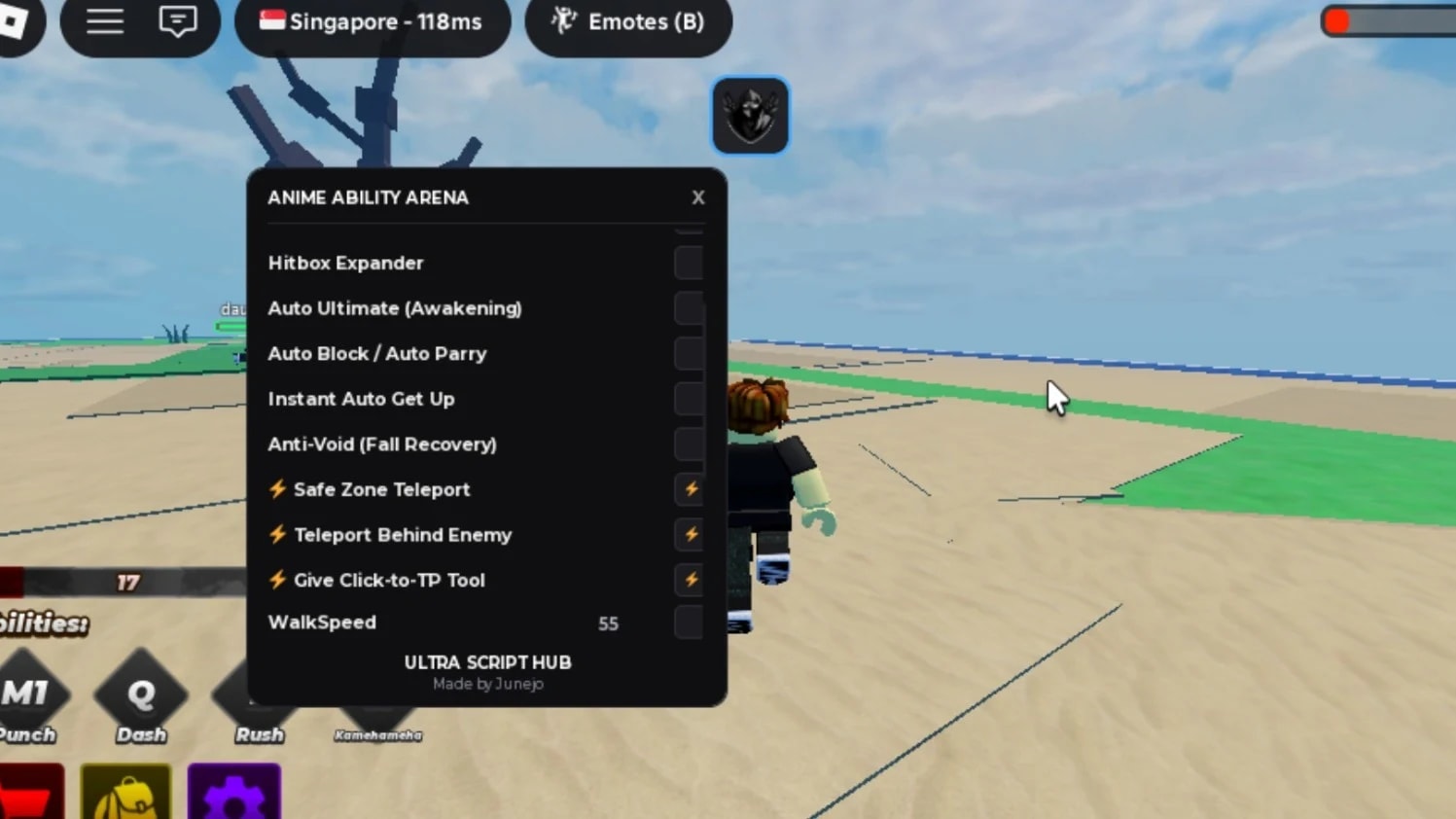 hitbox expander , auto block , walkspeed, auto attack enemy