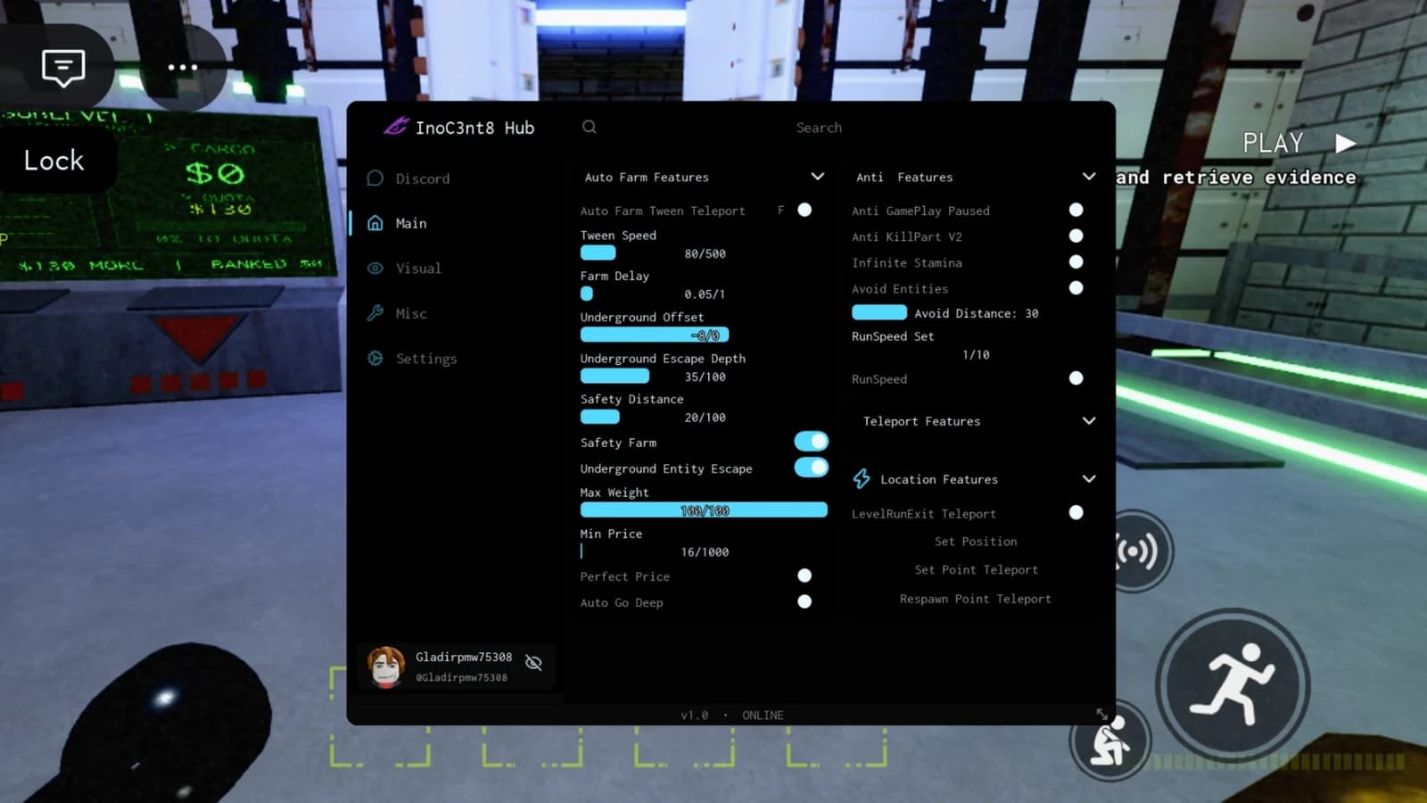 InoC3nt8 Hub Script Update