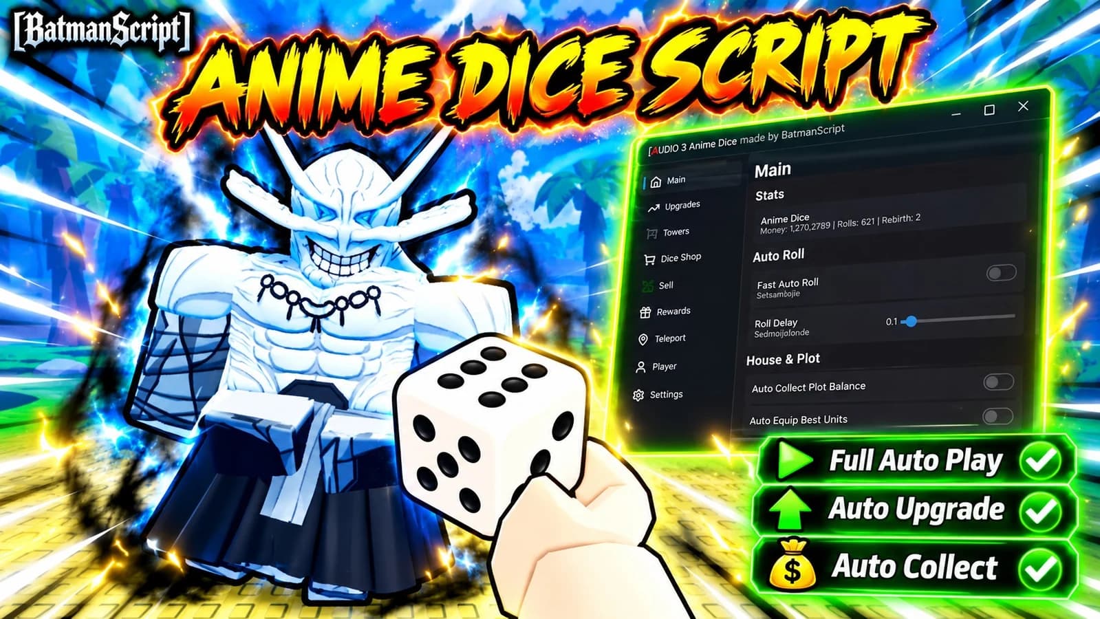 Full Auto Play + Auto upgrade + Auto Collect