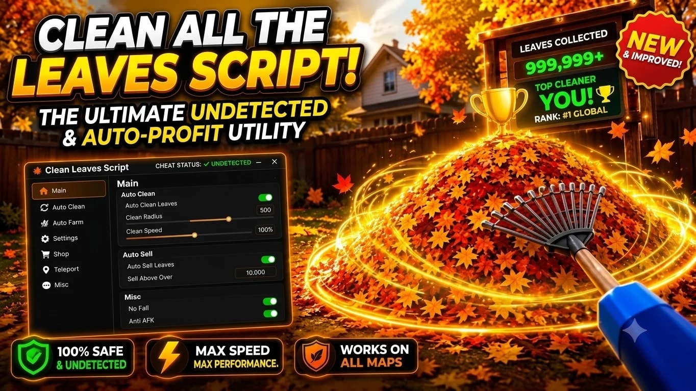 New Best clean all leaves script