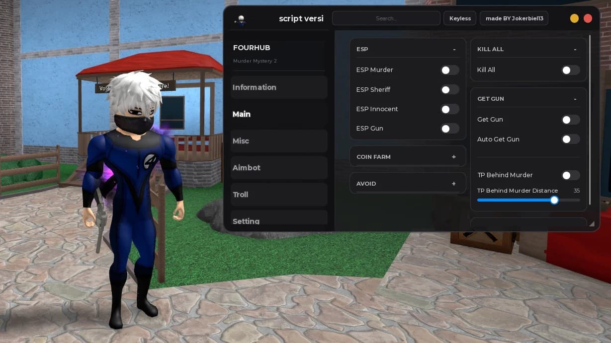 FourHub ESP, Get Gun, Troll, Farm Coins And More