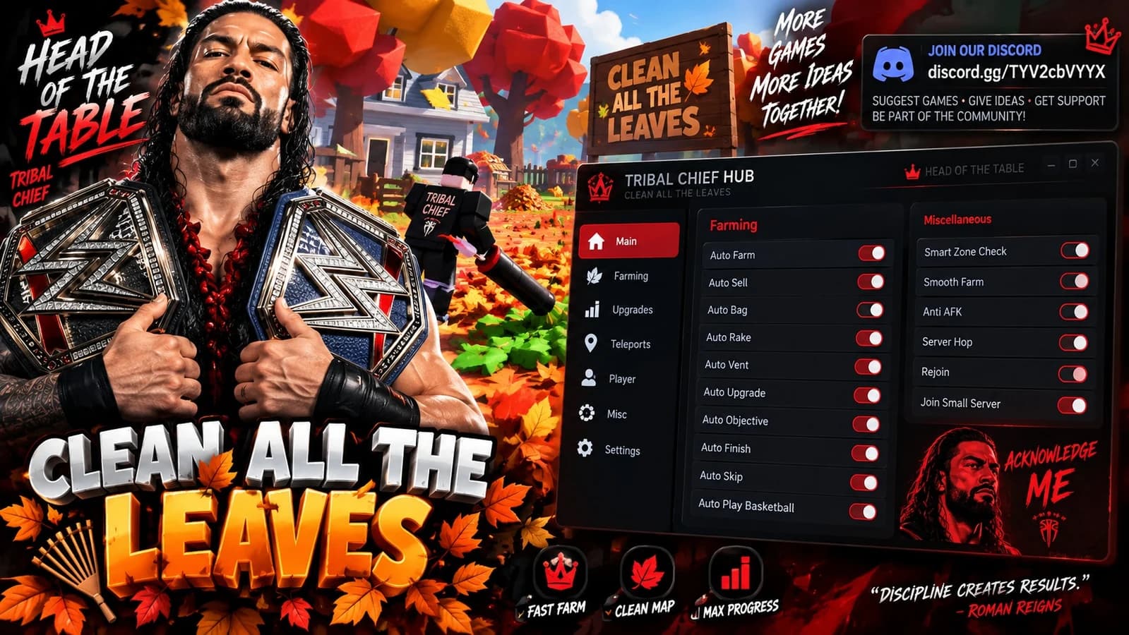 OTC Script | Clean all the Leaves