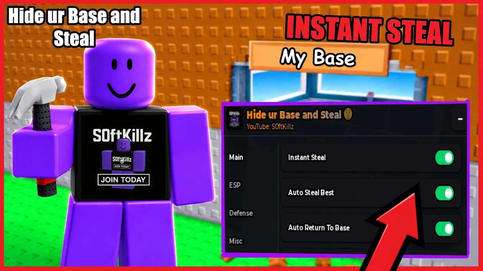 INSTANT STEAL, AUTO STEAL BEST, PET ESP, BASE ESP & more