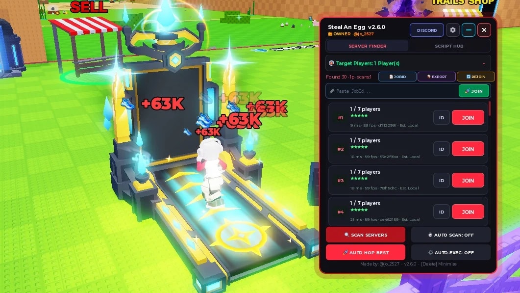 SS-H | Steal an Egg Serverhopper | KEYLESS