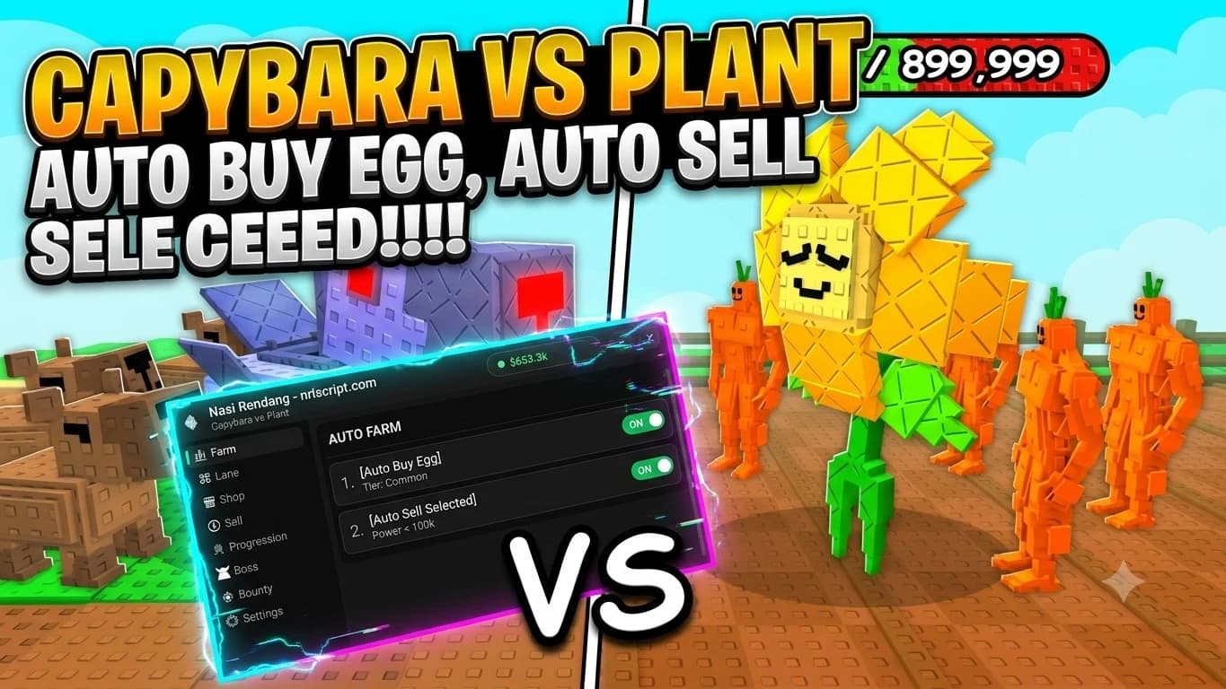 CAPYBARA VS PLANT : AUTO BUY EGG, AUTO SELL SELECTED