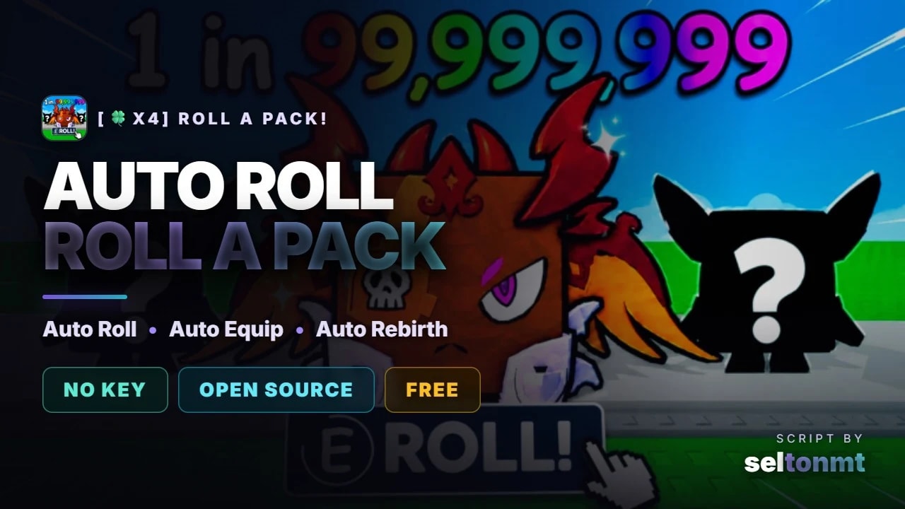 🍀 Auto Roll, Auto Equip & Auto Rebirth | Free, No Key