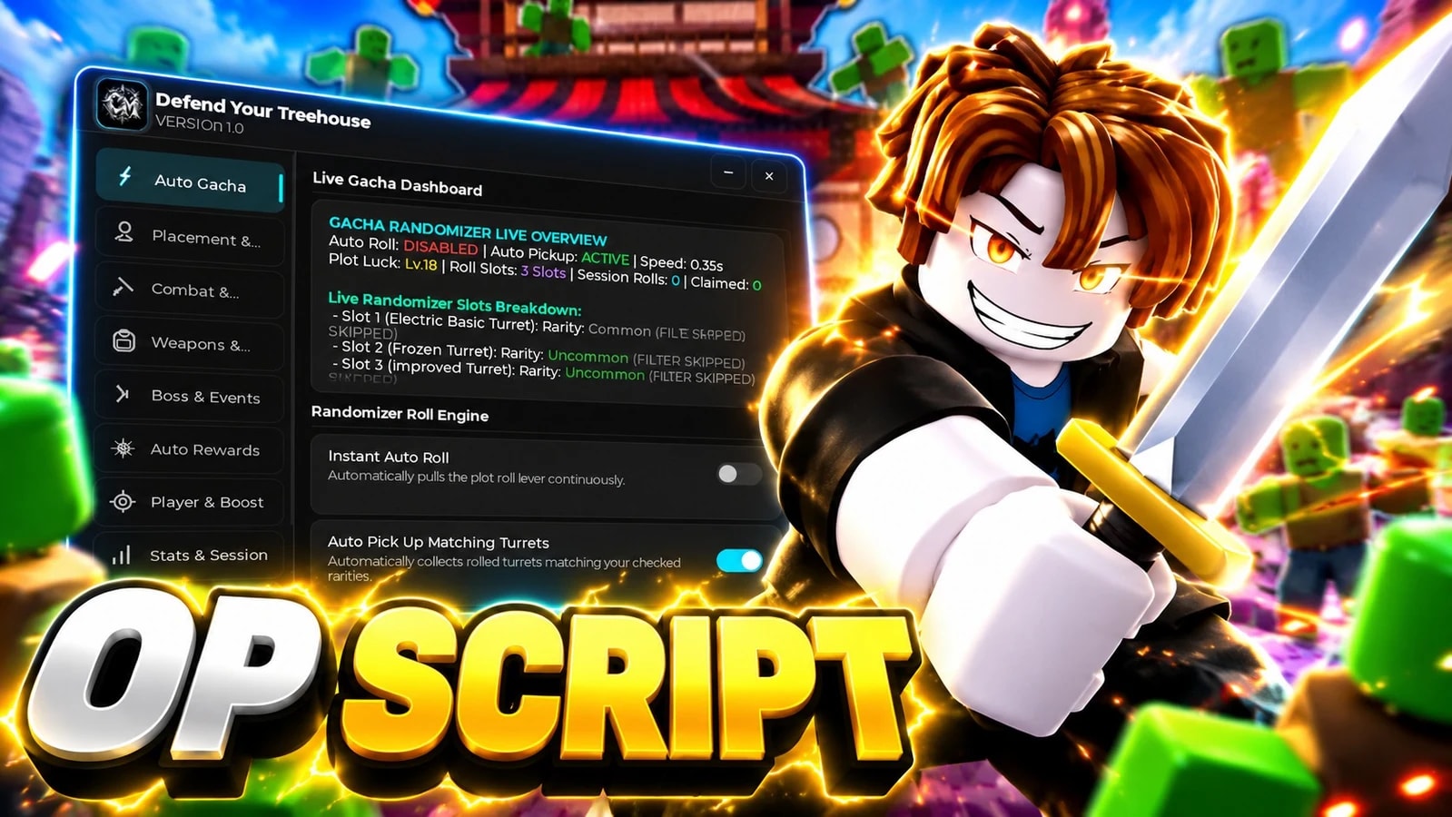 INSTANT AUTO ROLL + AUTO ATTACK + AUTO UPGRADE + MORE