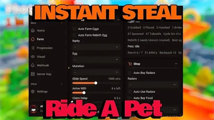 Ride A Pet | Esp All Eggs | Auto Best egg | Auto farm