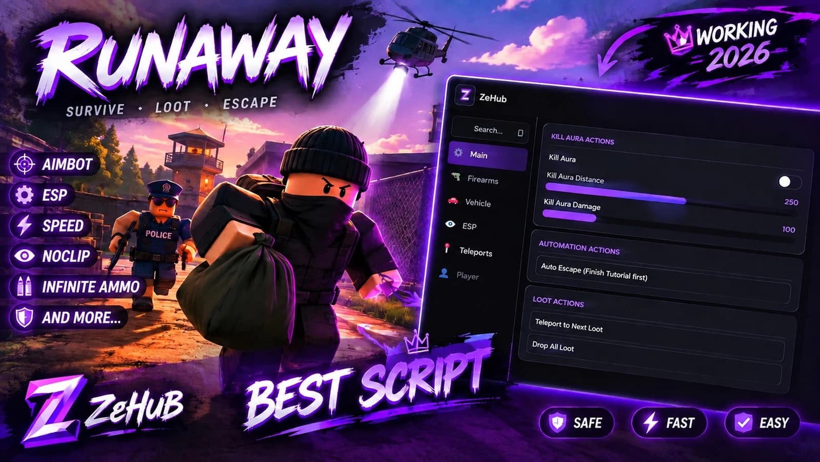 RUNAWAYS 25+ FEATURES 100% WORKING & UPDATED