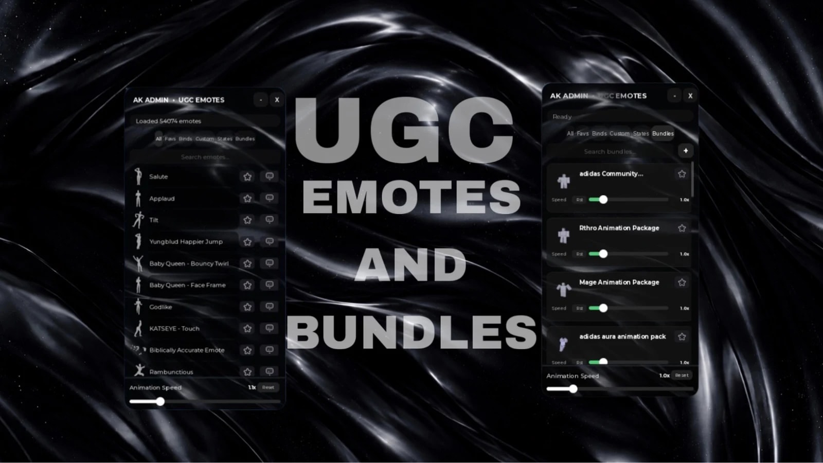 52K+ UGC EMOTES/BUNDLES | AK ADMIN