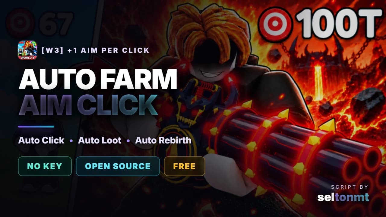 🎯 Auto Click, Auto Loot, Auto Sell & Rebirth | No Key