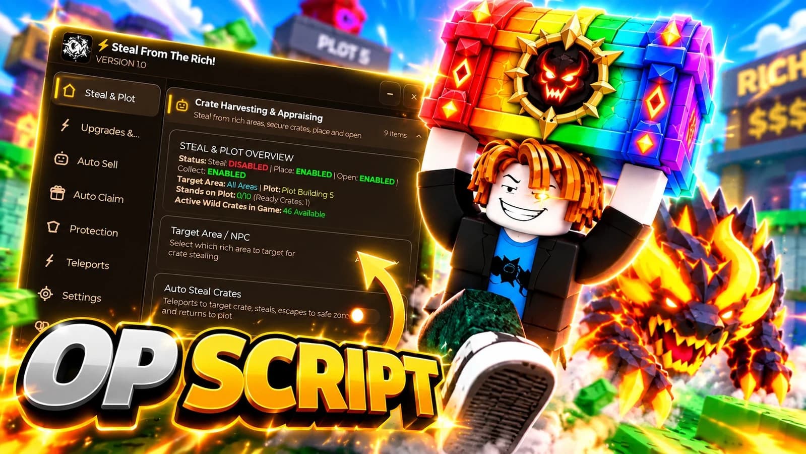 IINSTANT AUTO STEAL BEST CREATES + AUTO UPGRADES + MORE