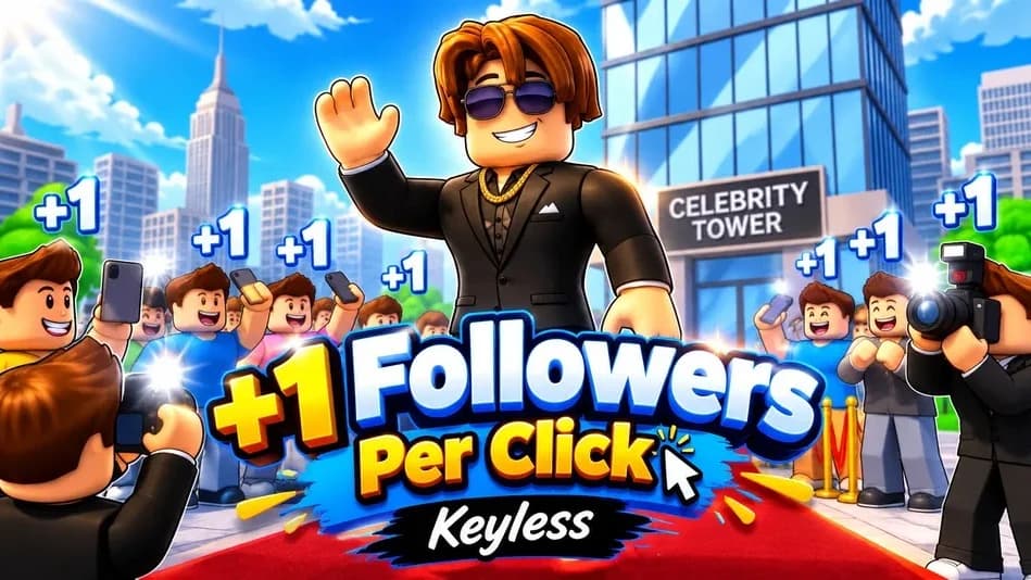 Auto Upgrade Auto Win Rebirth Keyless +1 Followers Per Click