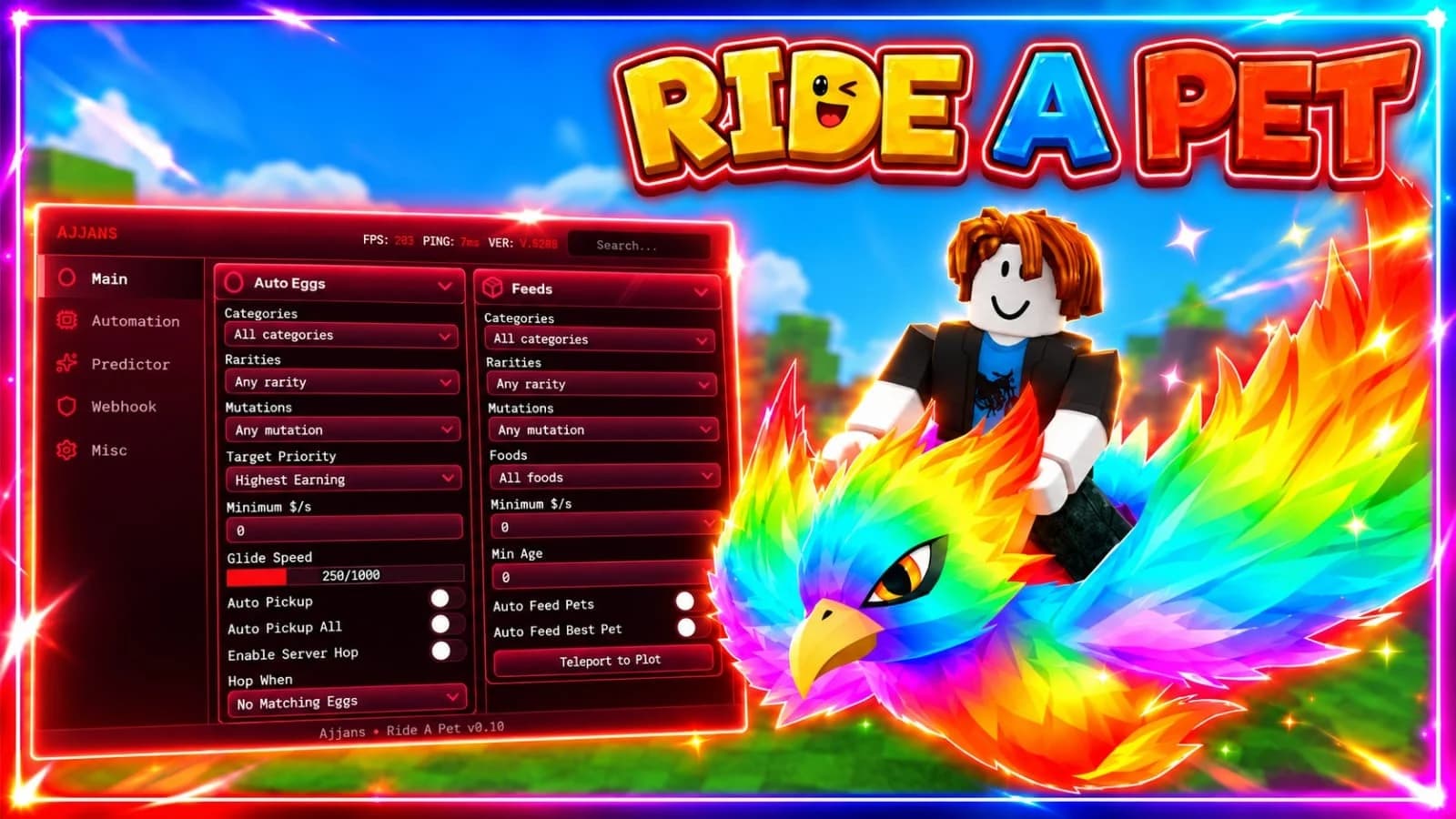Ajjans - Roblox Ride a Pet Auto Farm Script