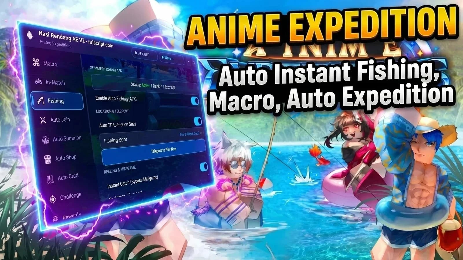 Anime Expedition: Instant Fishing, Macro, Auto Expedition