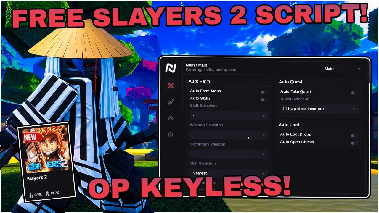 KEYLESS AUTO FARM MOBS AND DUNGEON