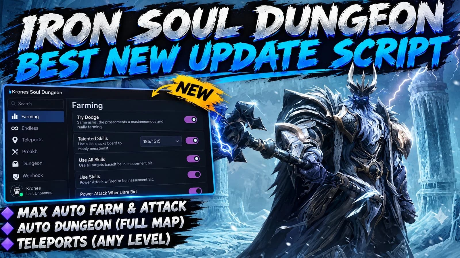 Iron Soul: Dungeon Script | Auto Farm, Auto Dungeon & More