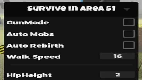 Survive Verity in Area 51 Script - Gun Mode, Auto Mobs
