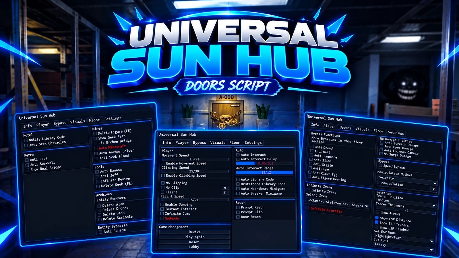 Universal Sun Hub || Doors || Archives + all floor