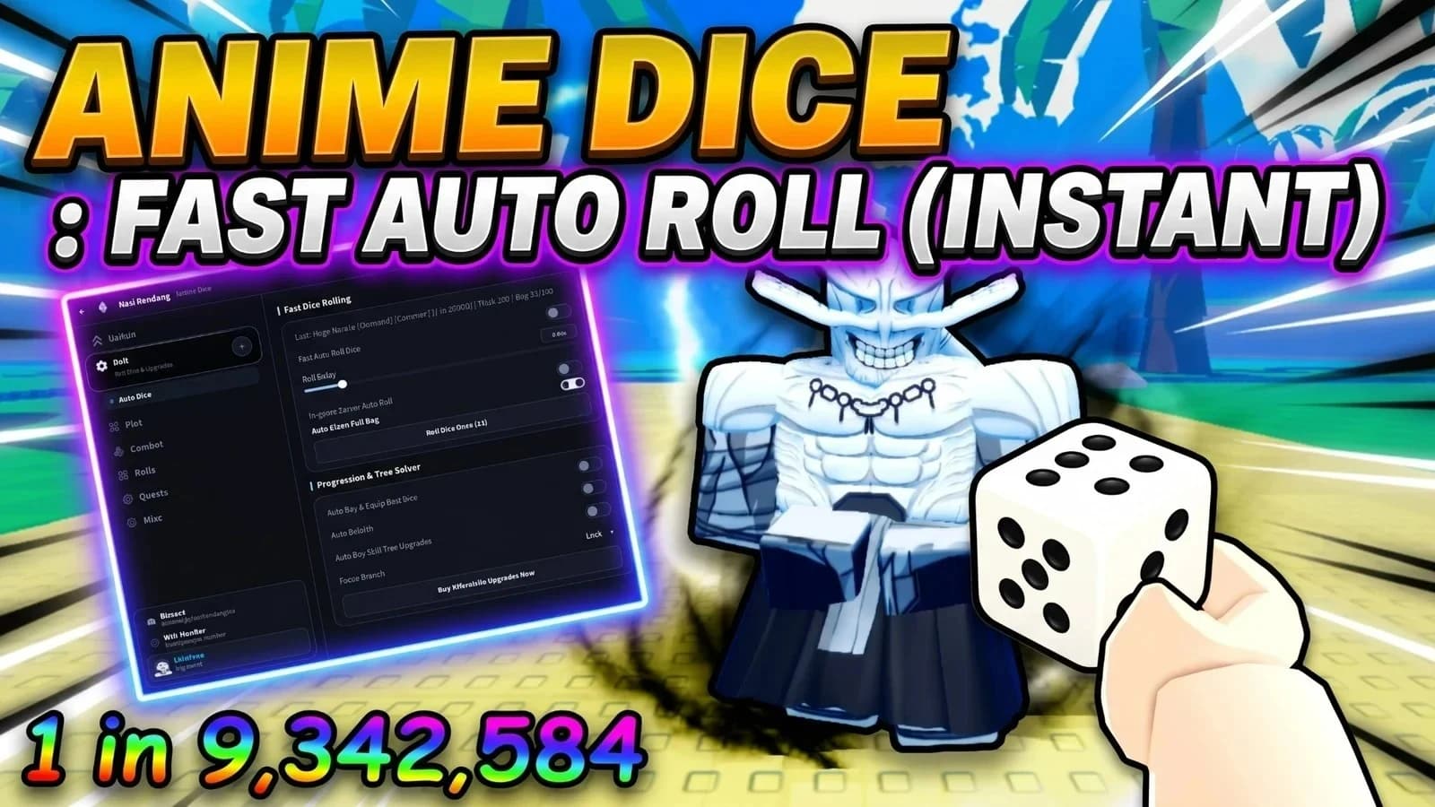 ANIME DICE :FAST AUTO ROLL (INSTANT)