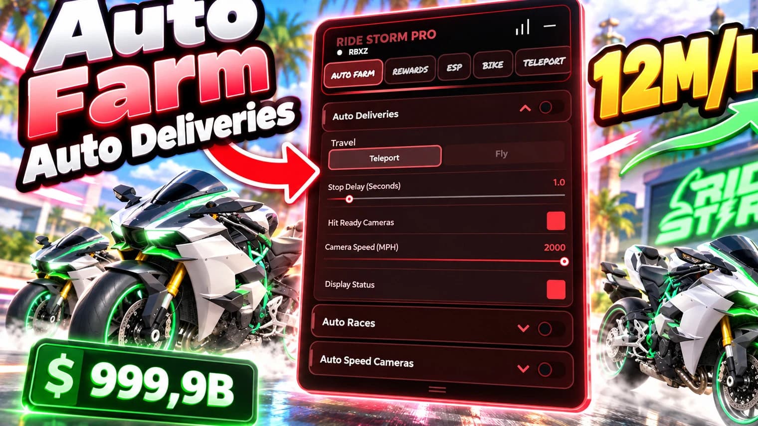 Auto Farm | Auto Deliveries | Auto Race | Webhooks & More ++