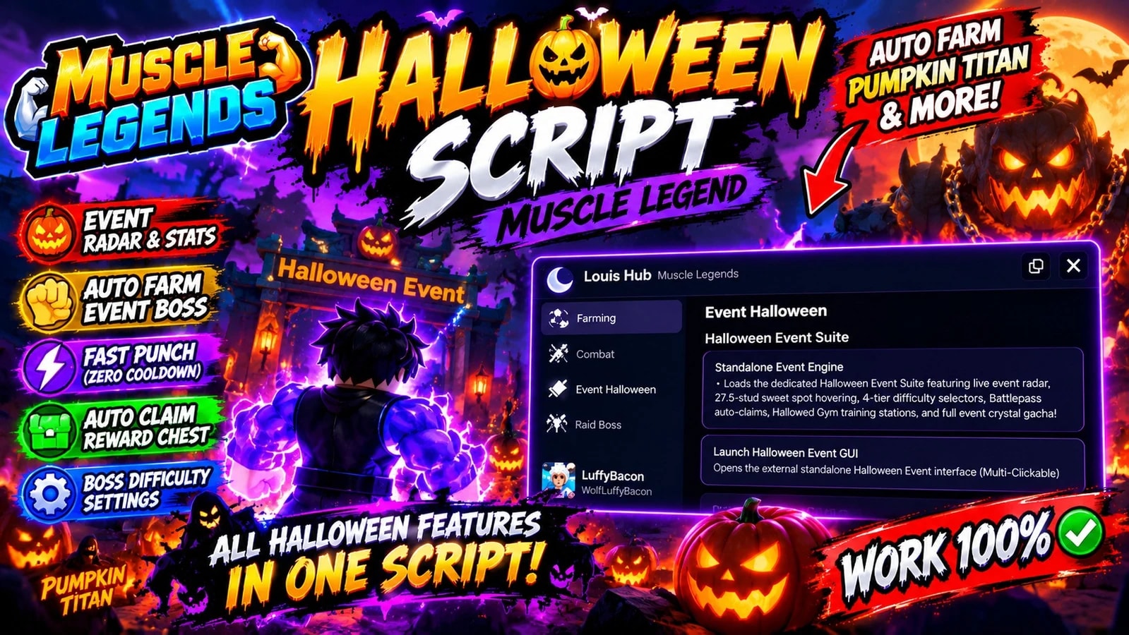 HALLOWEEN SCRIPT!!!! MUSCLE LEGENDS!!
