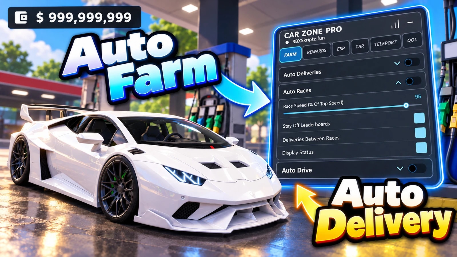 Auto Farm | Auto Drive | Auto Delivery | Webhook & more +++