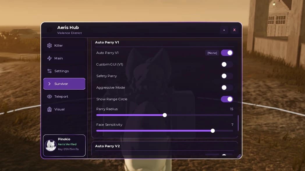 🔮 Aeris Hub | Best Visuals, Combat, Teleports & Configs