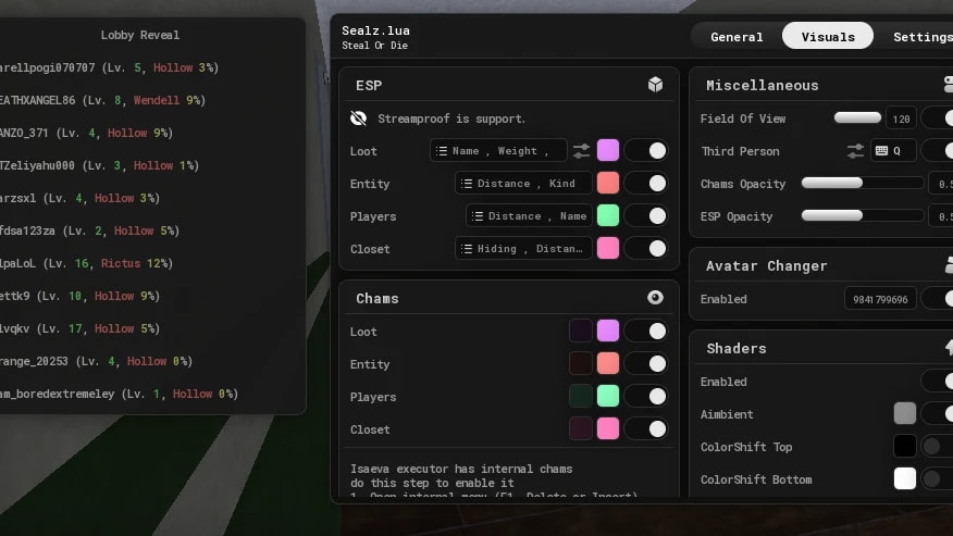 Sealz.lua | Public Beta