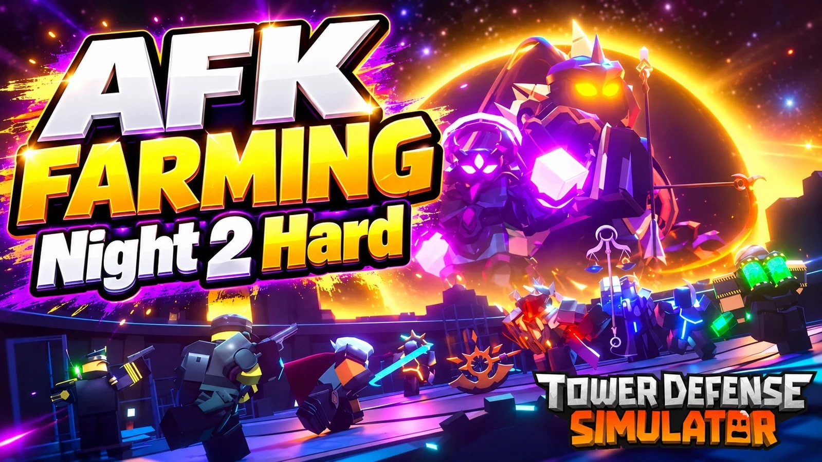 Night 2 Hard Solo | Gatling | Afk-Farming