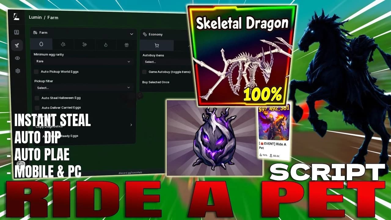 New Best Script For Ride A Pet