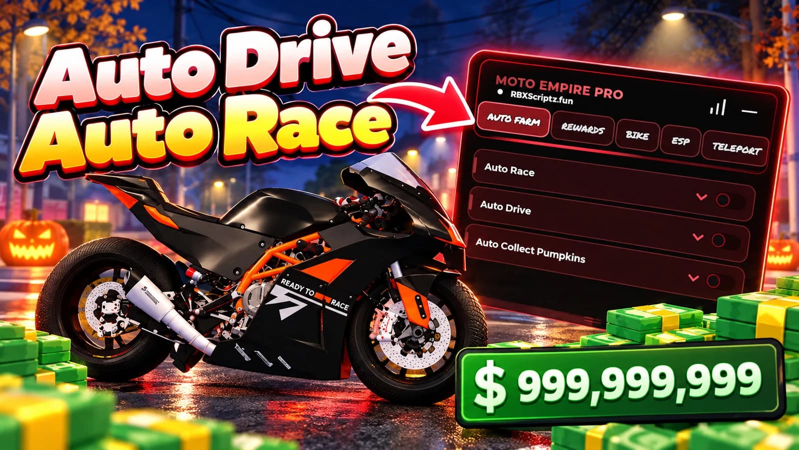 Auto Drive | Auto Race | Halloween Event | Webhooks +++