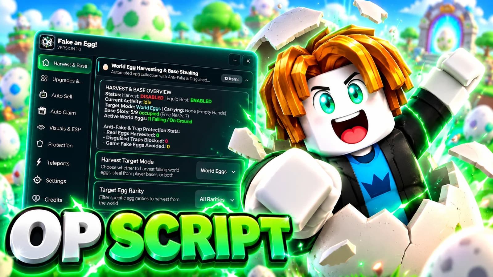CM HUB | FAKE AN EGGS | OP SCRIPTS | MORE FEATURES