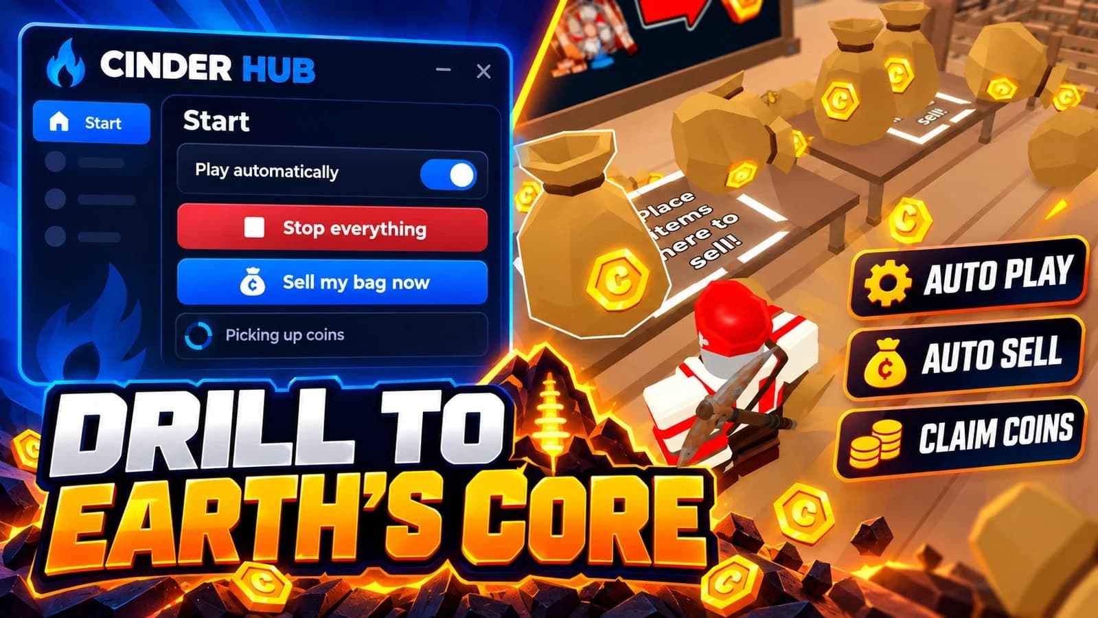 DRILL TO EARTH'S CORE | AUTO EVERYTHING |AUTO FARM| LATEST!
