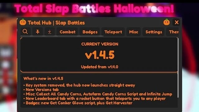 Total Hub Slap Battles | 🎃 Slap Battles Halloween