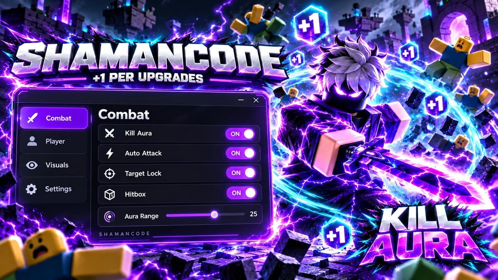 #1 +1 Upgrade Per Kill script + KİLL AURA + ESP + AND MORE +