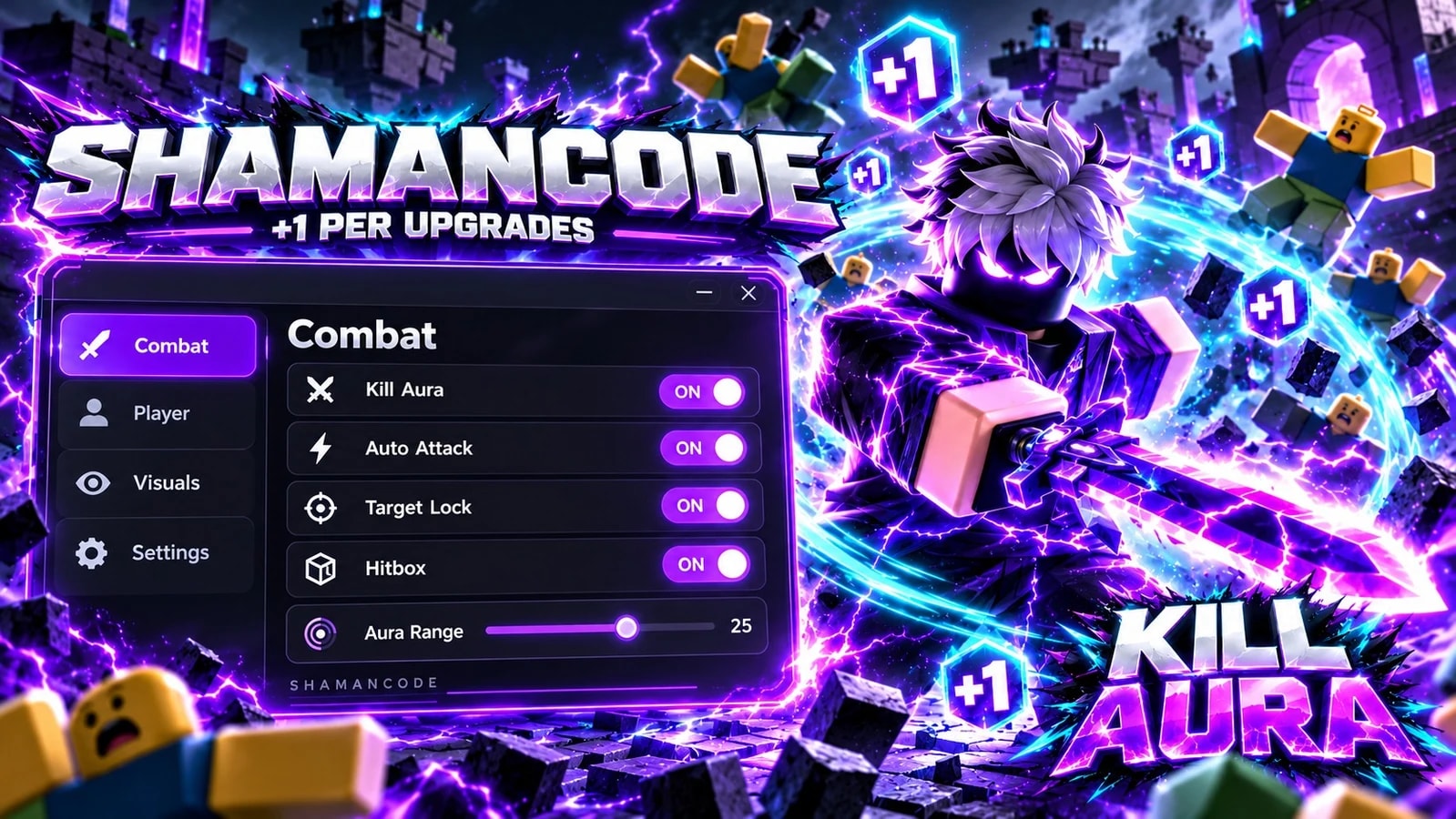 #1 +1 Upgrade Per Kill script + KİLL AURA + ESP + AND MORE +