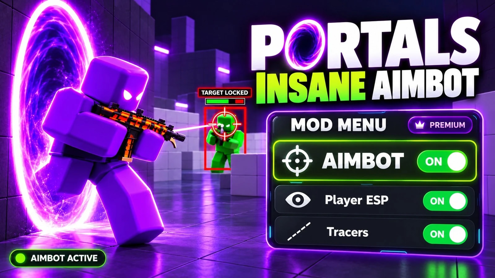 #1 BEST PORTALS SCRİPTS BEST AİMBOT ONE SHOT + MORE