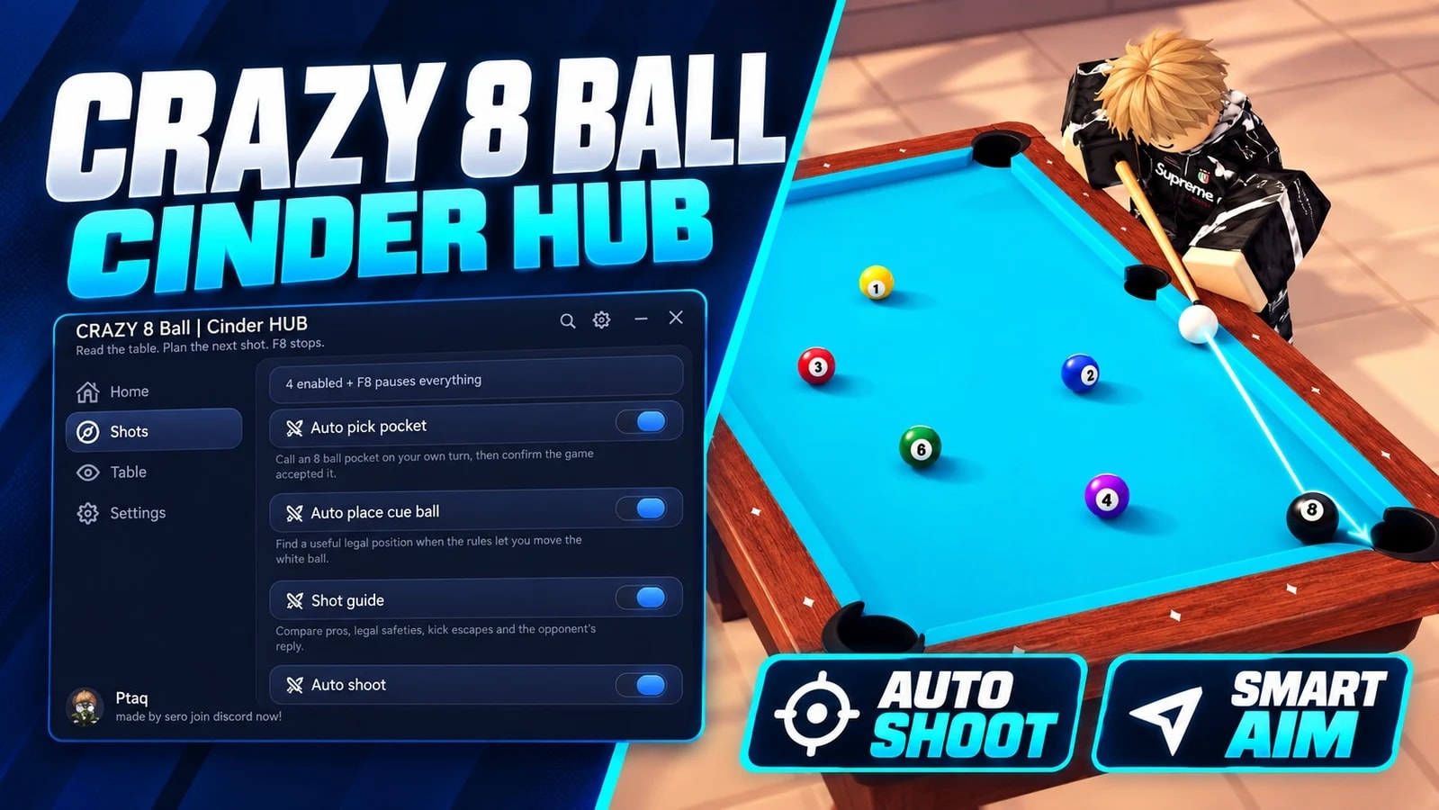 CRAZY 8 BALL | AUTO SHOOT | FREE STYE | + MORE!