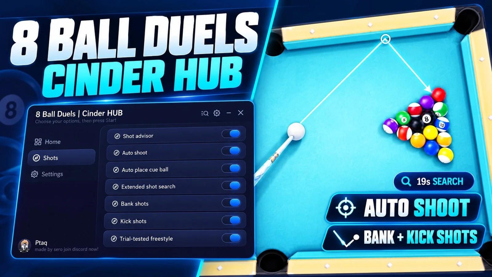 8 BALL DUELS | AUTO SHOT | AUTO PLAY | AUTO CUE CURVE ETC.