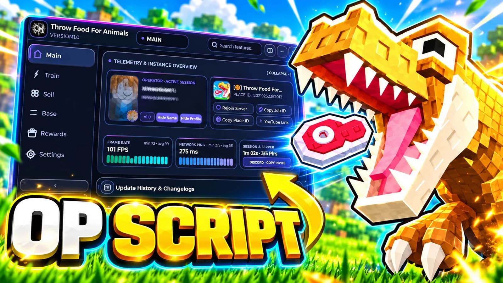 Throw Food For Animals | CM HUB | OP SCRIPTS | MORE FEATURES