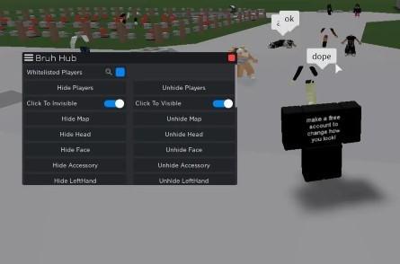 Preview of BEST Ragdoll Engine GUI Bruh Hub (MAKE OTHERS HEADLESS FOR FREE!)
