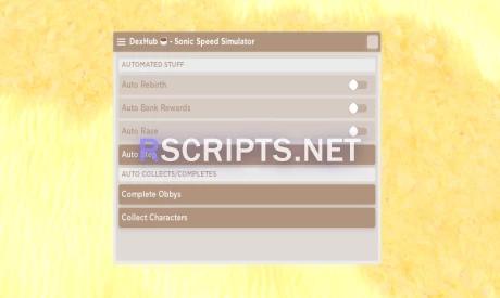Preview of New Sonic Speed Simulator Gui | AutoRace, AutoStep, More!