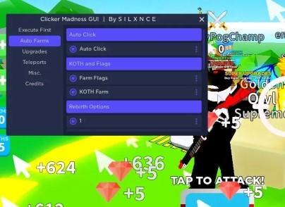 Preview of Silxnces Clicker Madness GUI