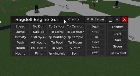 Preview of Ragdoll Engine GUI