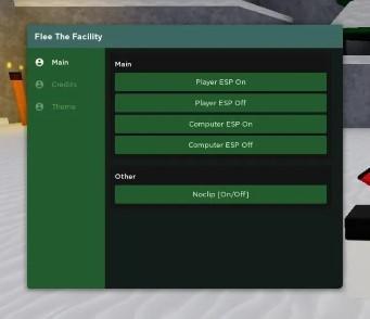 Preview of Flee The Facility GUI
